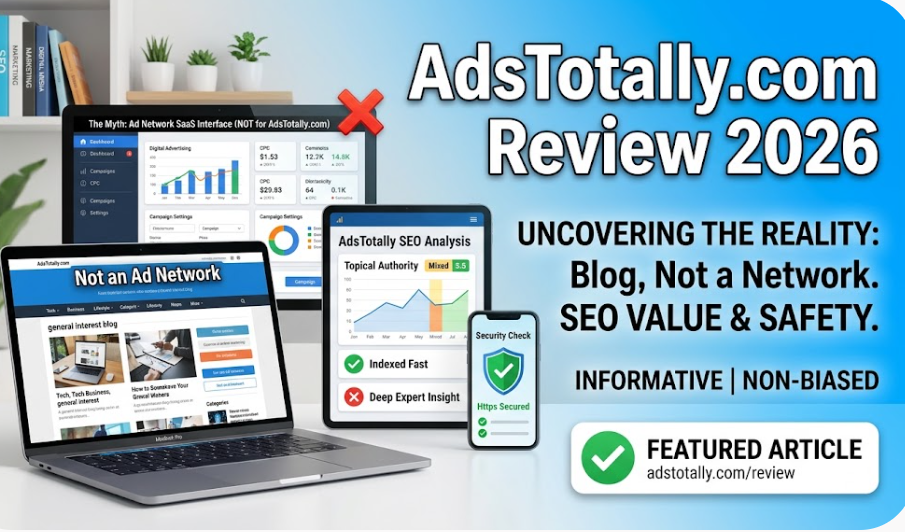 AdsTotally.com Review 2026: Is It a Real Ad Network or Just a Blog?